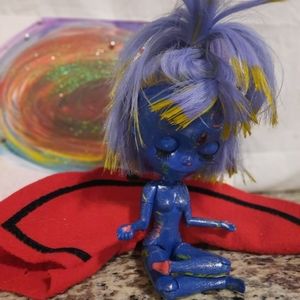 Meditating Blue being